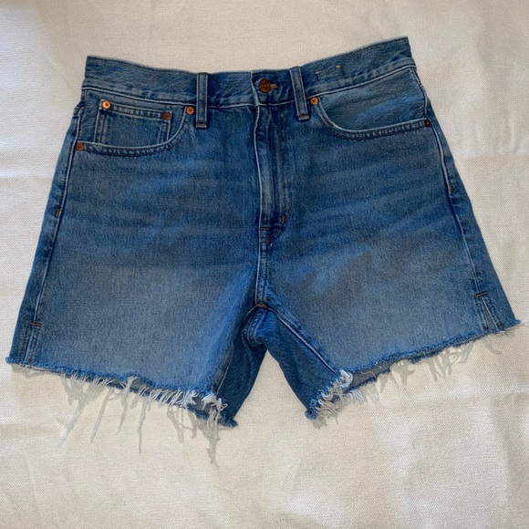Madewell Relaxed Mid-length Denim Shorts Size 28